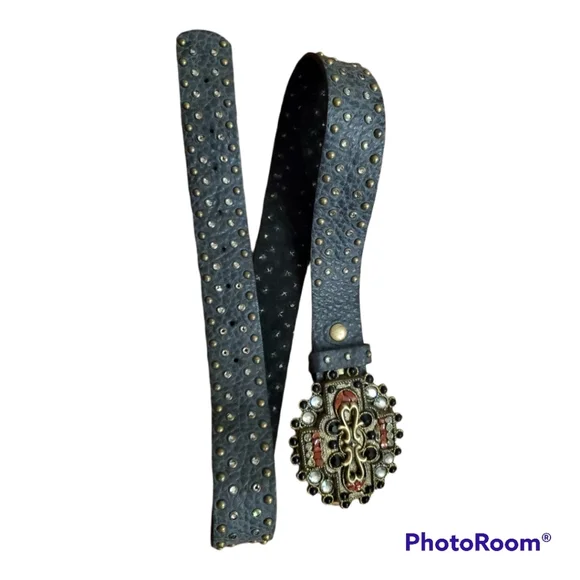 Leatherock | Accessories | Leatherock Studded Black Pebbled  display picture 1